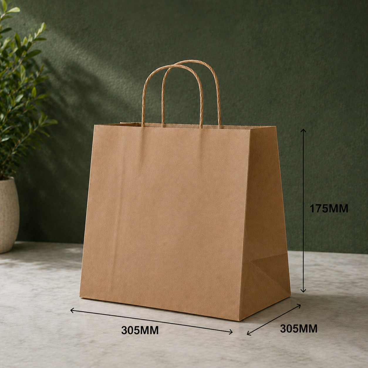 Kraft Uber Bags Medium - 250pcs (BULK)