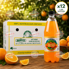Berts Orange Soda Bottles 1.25L x12 (BULK)