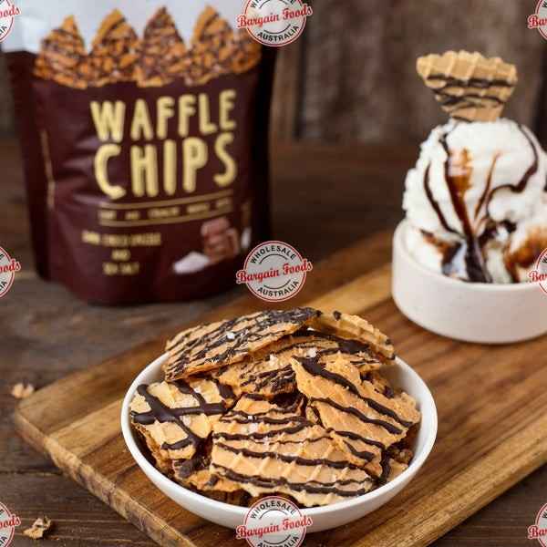Waffle Mill Waffle Chips Dark Chocolate And Sea Salt - 80g