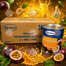 Riviana Passion Fruit Syrup - 800ml x 6 (BULK)