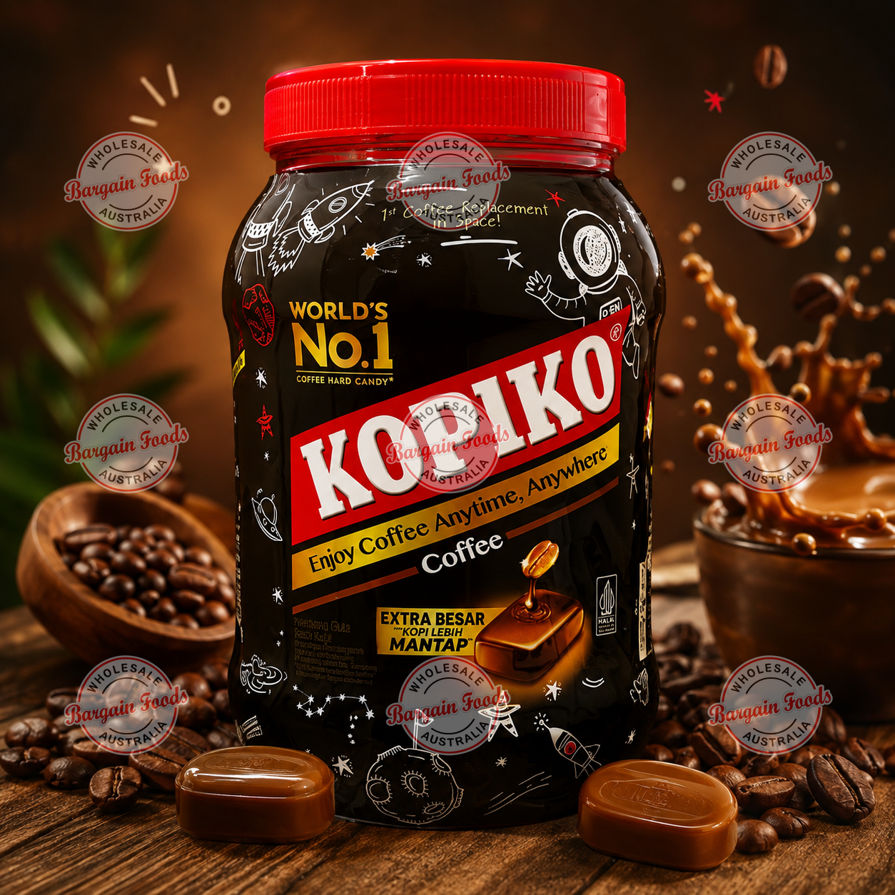 Kopiko Coffee Candy Jar - 612.5g