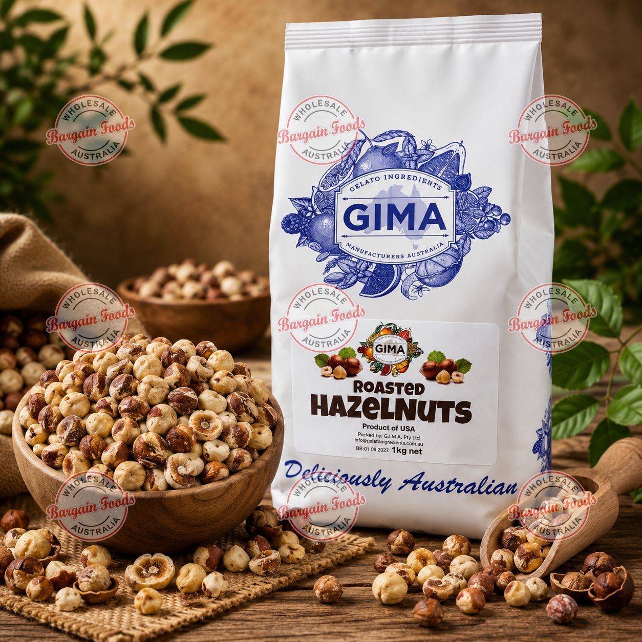 Gima Roasted Hazelnuts - 1kg