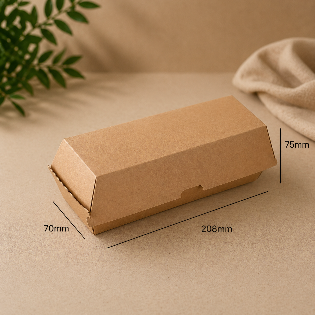 Kraft Hot Dog Boxes - 200pcs (BULK)