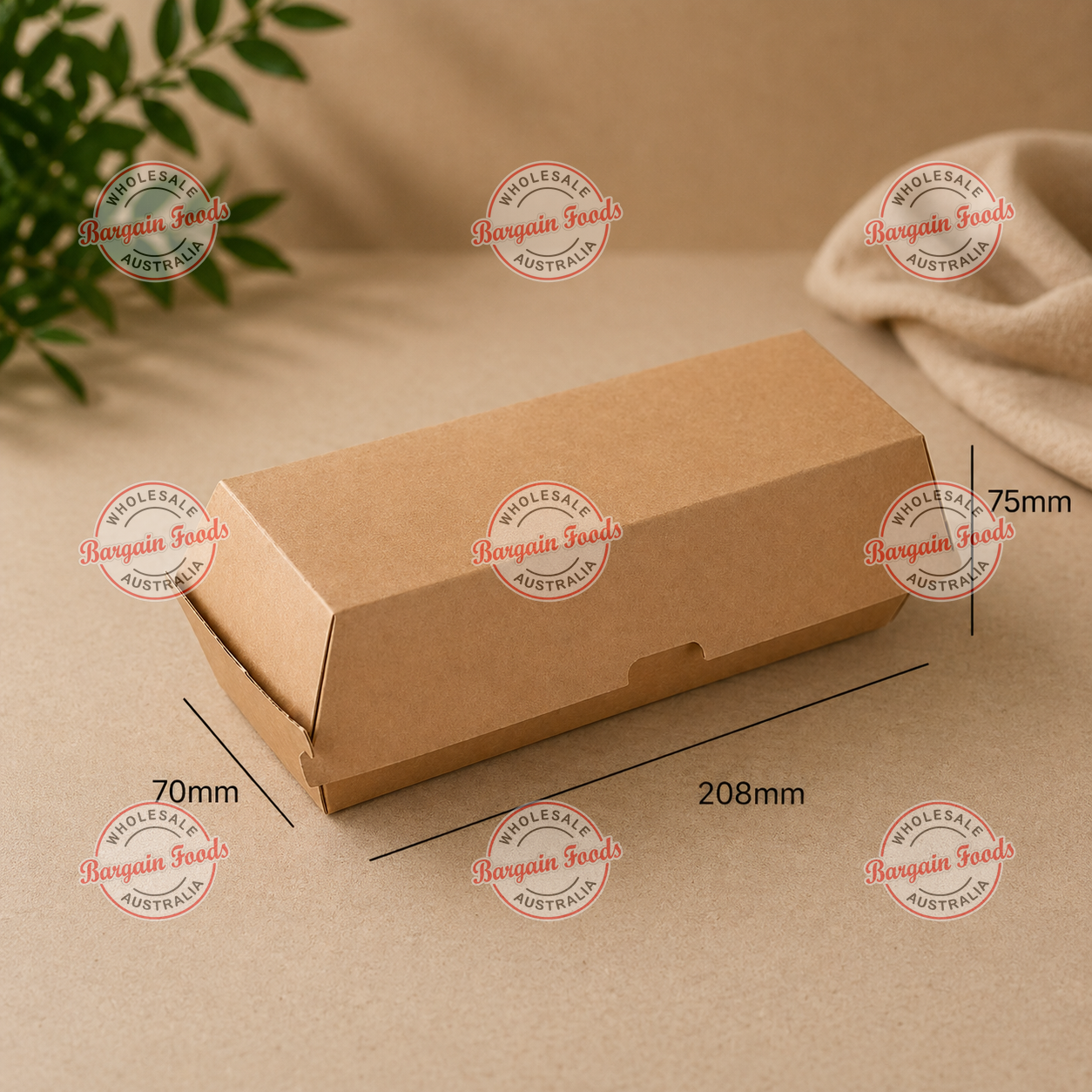 Kraft Hot Dog Boxes - 200pcs (BULK)