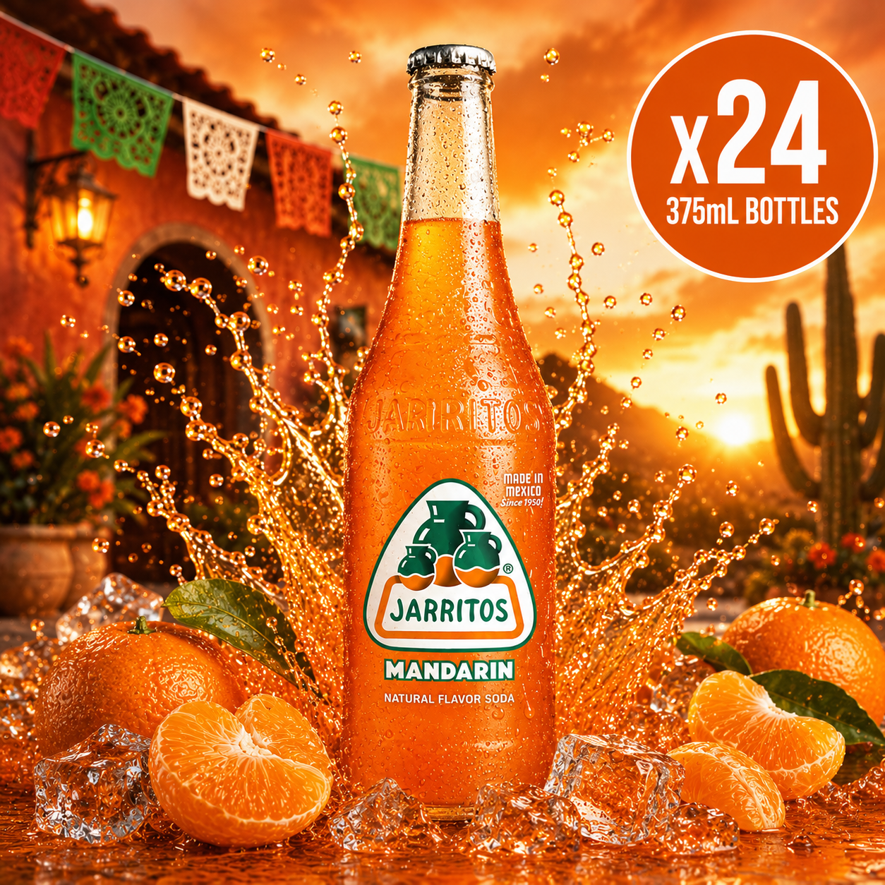Jarritos Mandarin Soda - 375ml x24 (BULK)