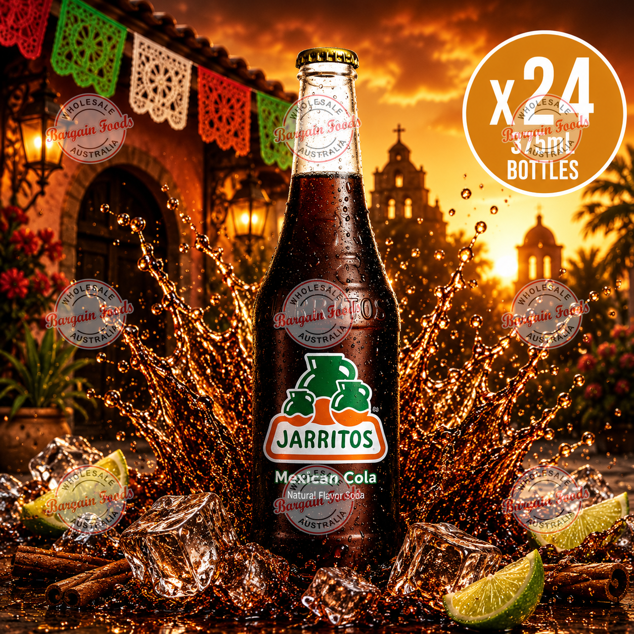 Jarritos Mexican Cola Soda - 375ml x24 (BULK)