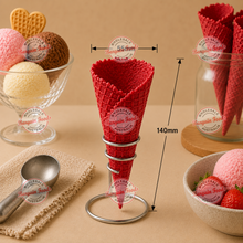 Altimate Natural Waffle Cones Size B RED - 312pcs (BULK)