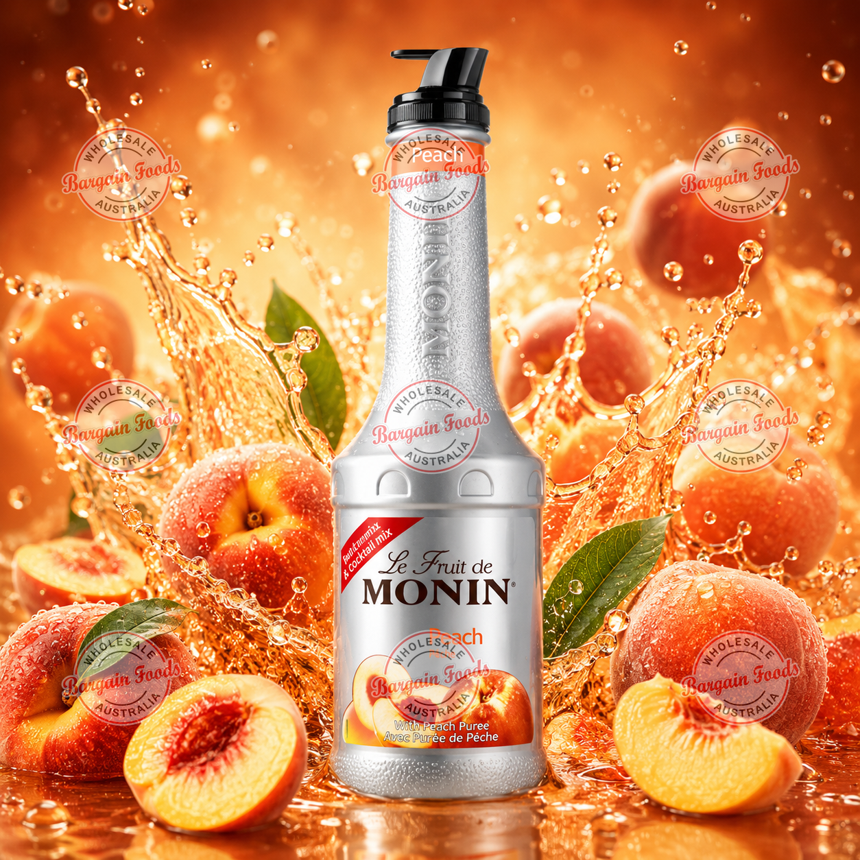 Monin Peach Puree - 1L
