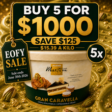 Master Martini Gran Caravella Pistachio Cream Spread - 13kg (BULK BUNDLE OF x5)