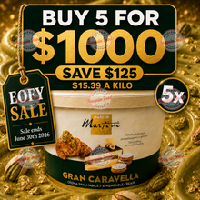 Master Martini Gran Caravella Pistachio Cream Spread - 13kg (BULK BUNDLE OF x5)
