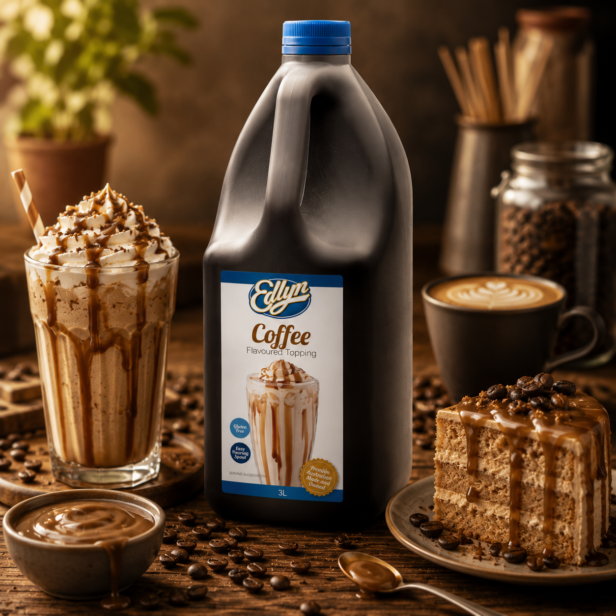 Edlyn Coffee Flavoured Topping - 3L
