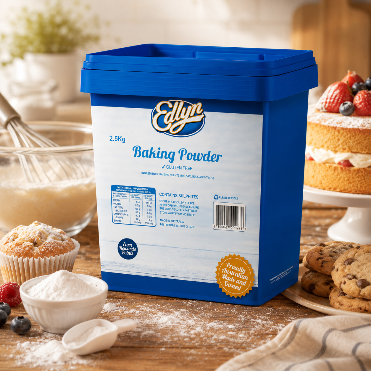Edlyn Baking Powder - 2.5kg