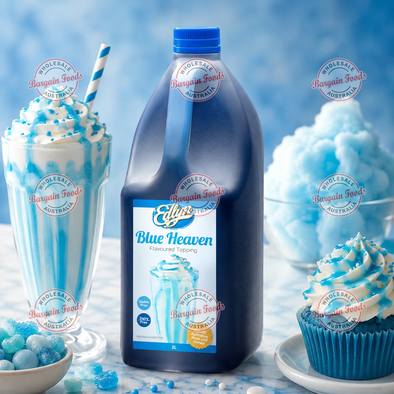 Edlyn Blue Heaven Flavoured Topping - 3L