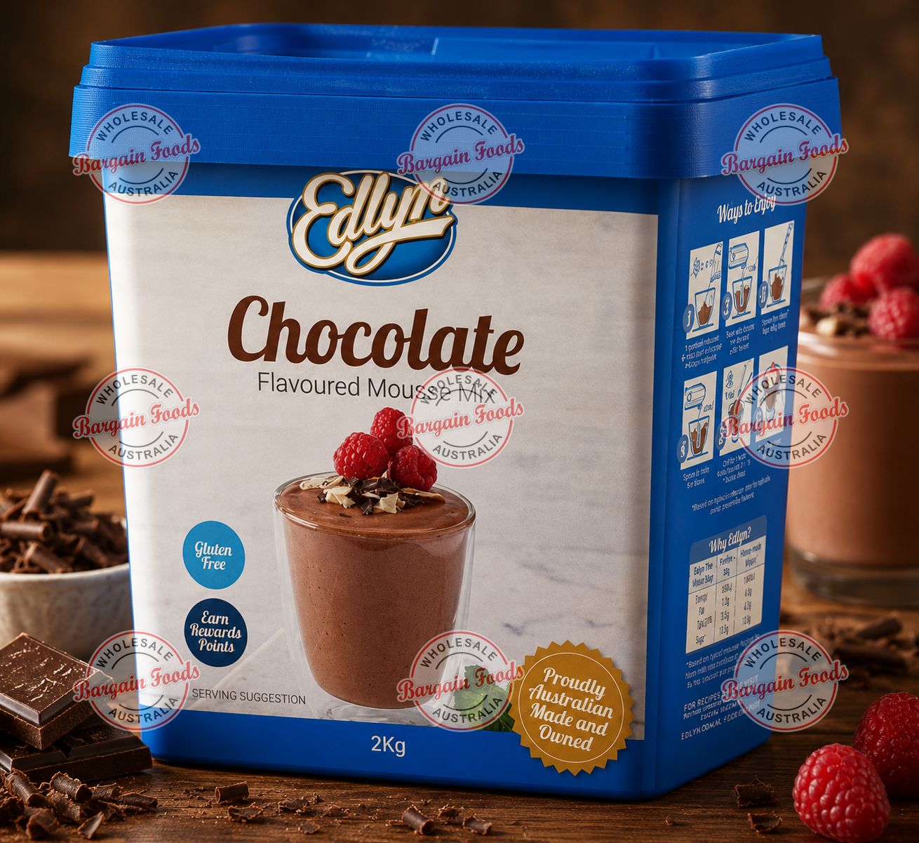 Edlyn Chocolate Mousse Flavoured Mix - 2kg