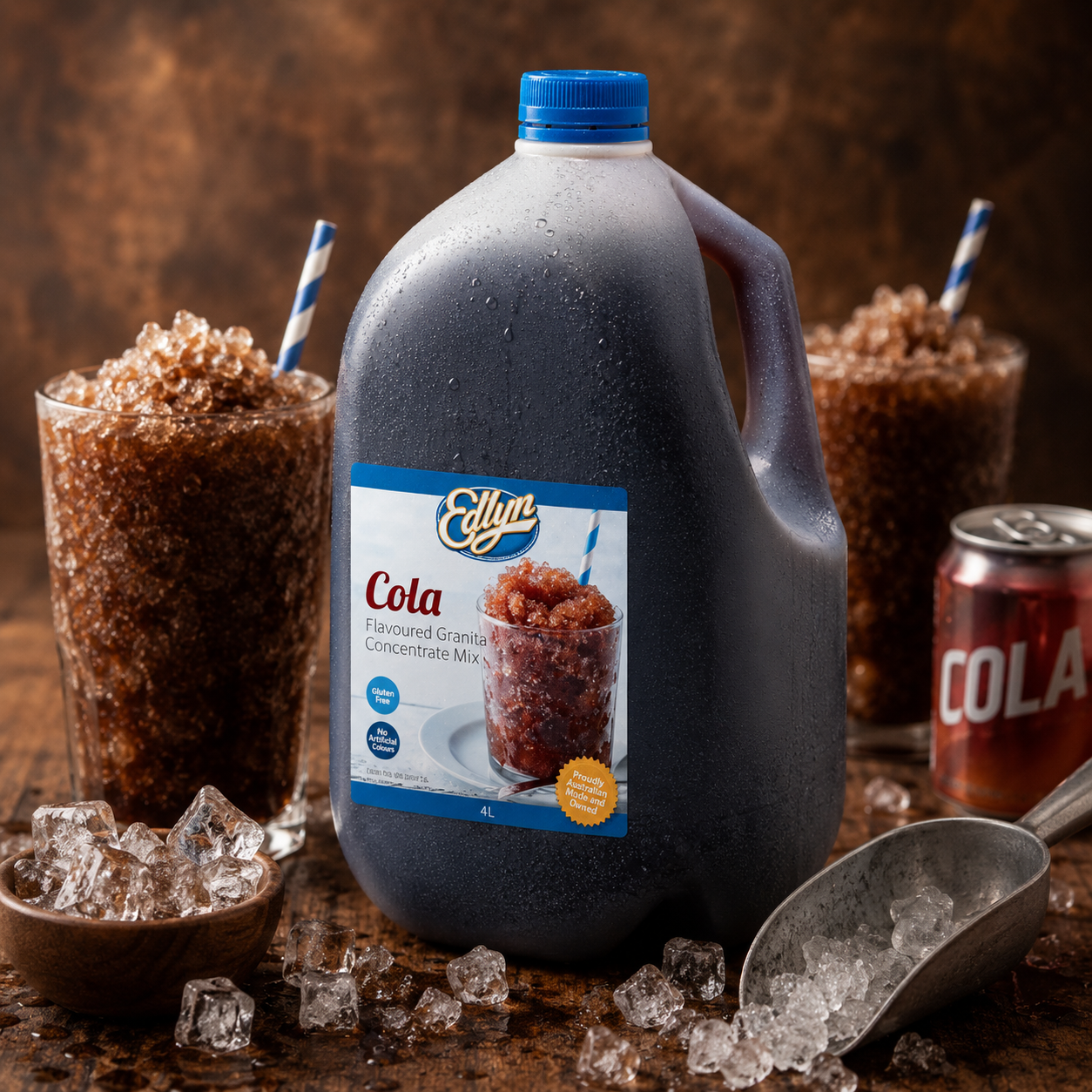 Edlyn Granita Cola Flavoured Slurpee Mix Syrup - 4L