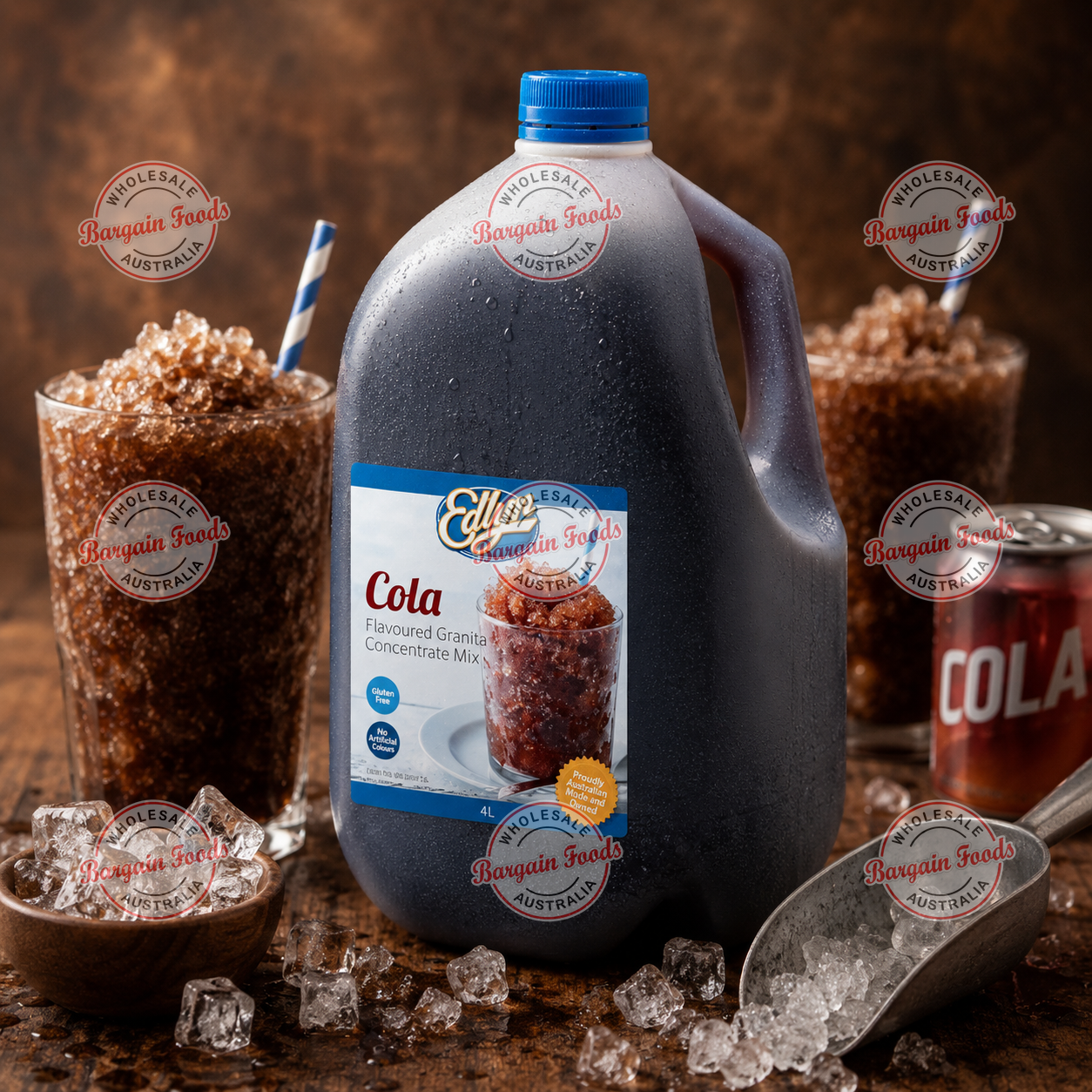 Edlyn Granita Cola Flavoured Slurpee Mix Syrup - 4L