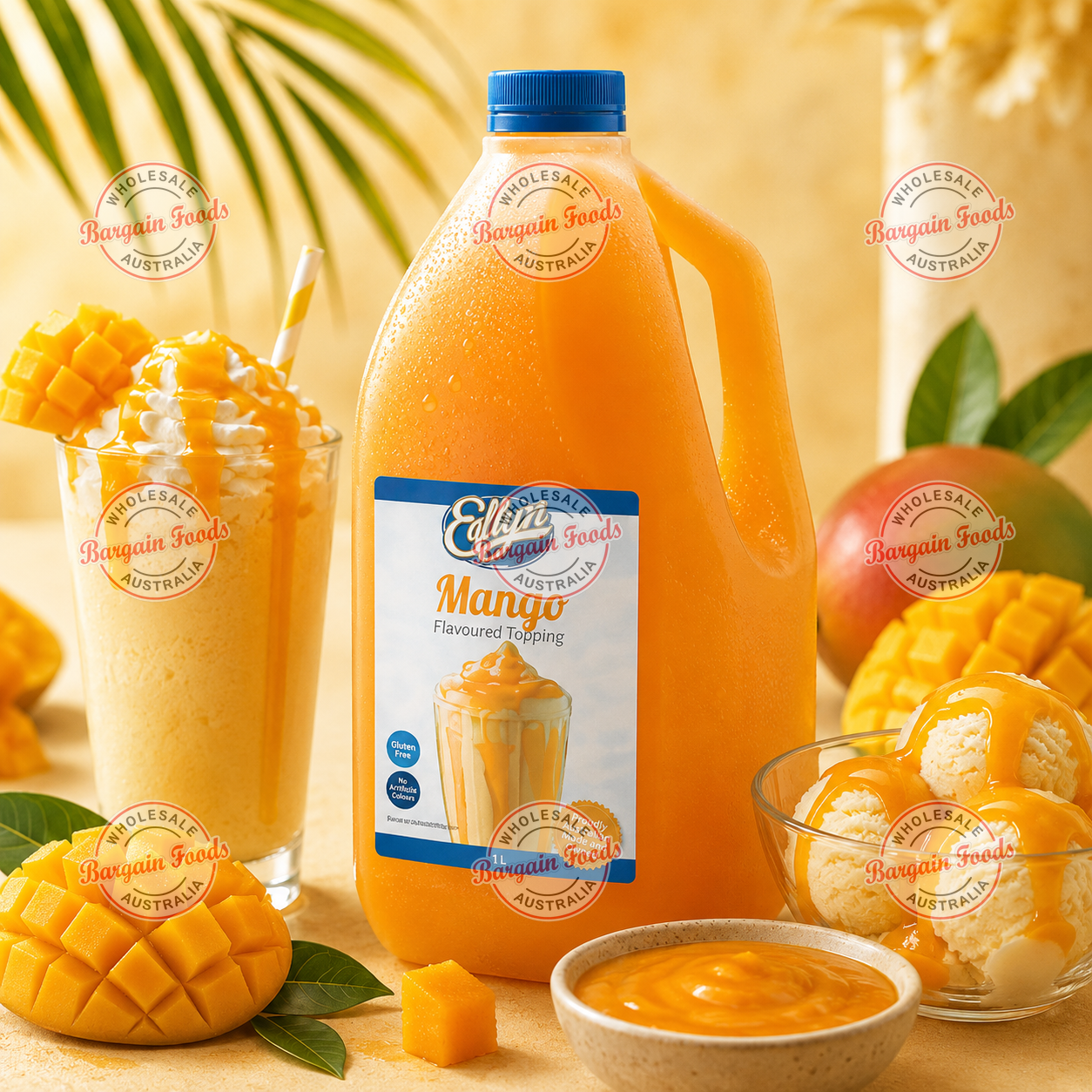 Edlyn Mango Flavoured Topping - 3L