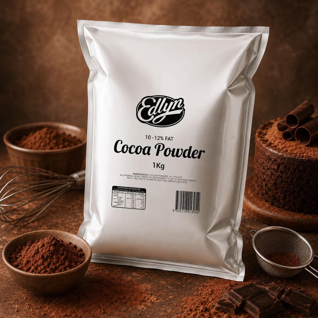 Edlyn Cocoa Powder 10 - 12% - 1kg