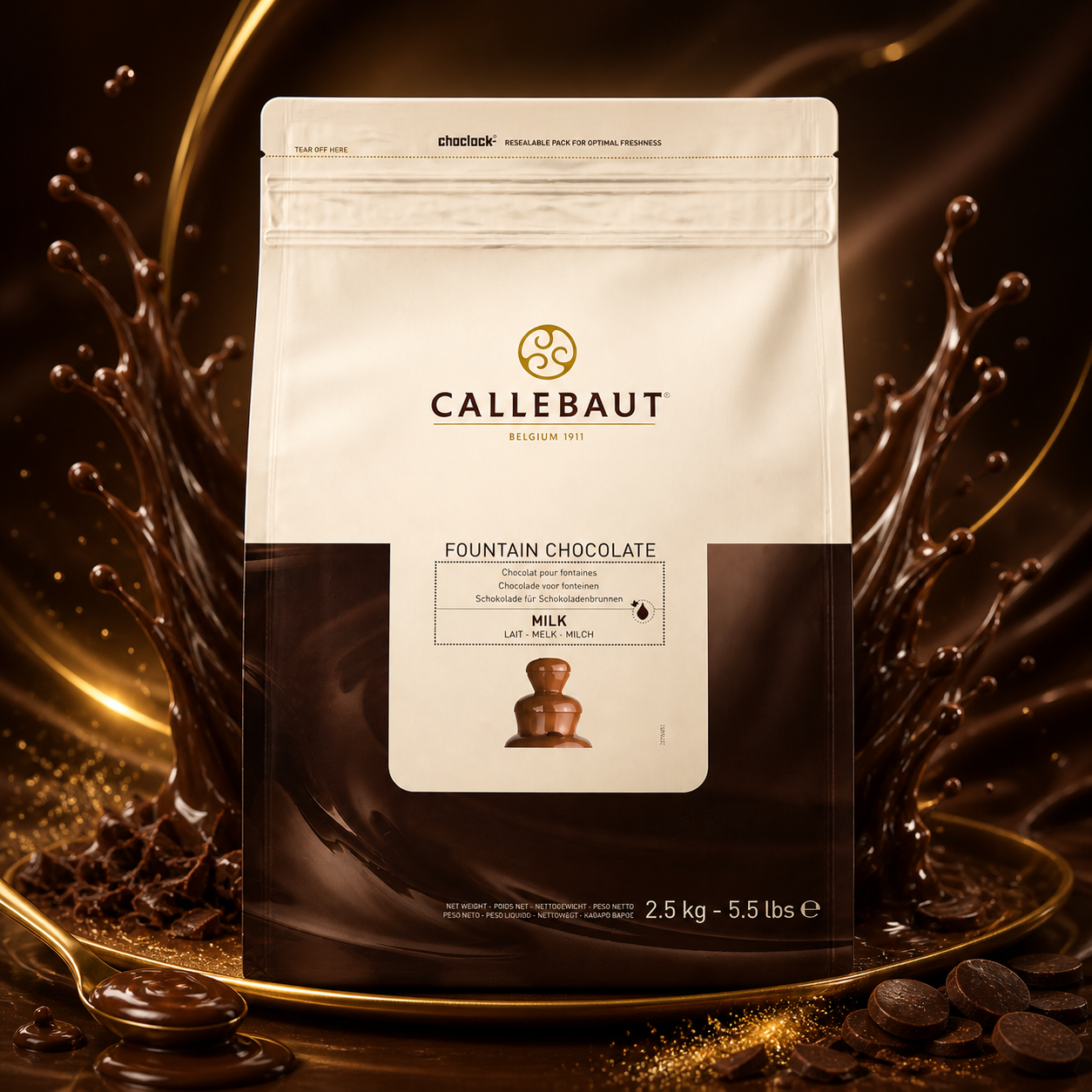 Callebaut Milk Fountain Chocolate - 2.5kg