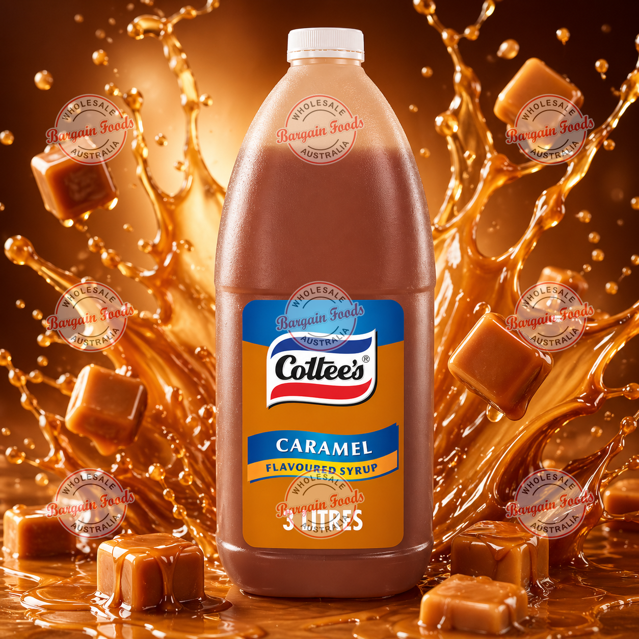 Cottees Caramel Topping Sauce - 3L