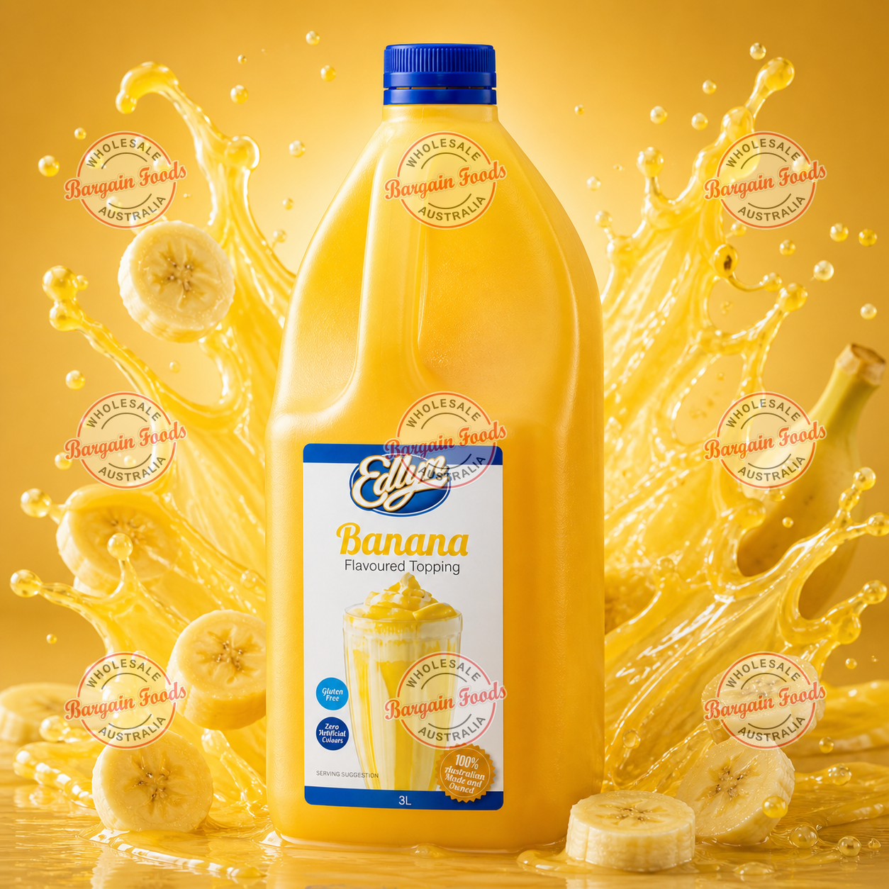 Edlyn Banana Topping Syrup - 3L