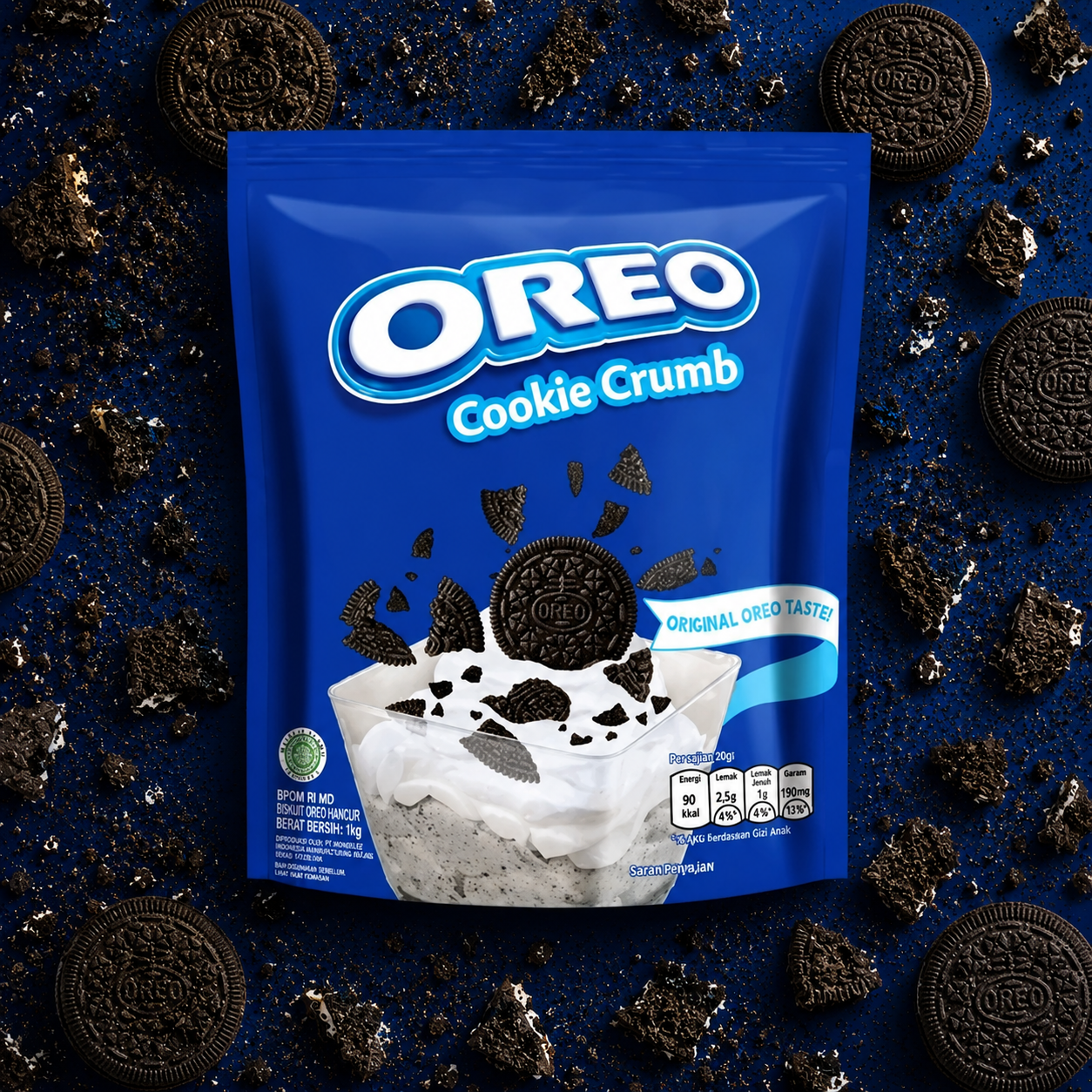 Oreo Cookie Crumbs - 1kg