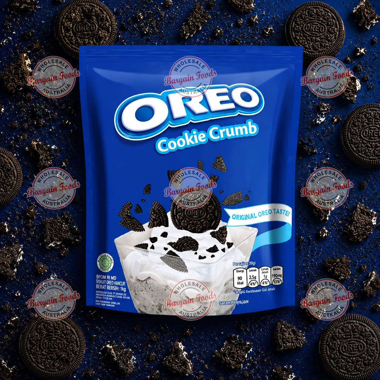 Oreo Cookie Crumbs - 1kg