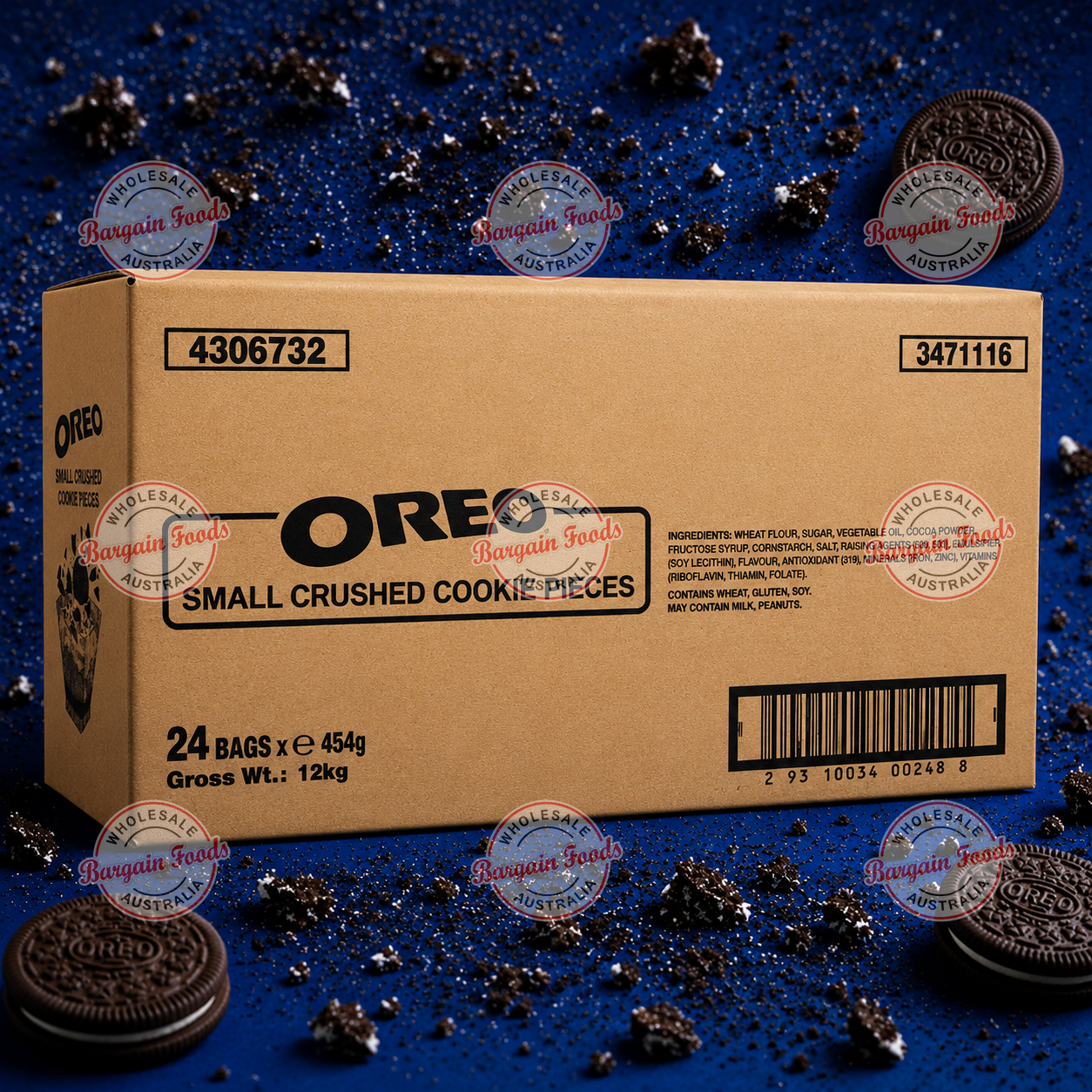 Oreo Biscuit Crumbs Box - 454g x 24 (BULK)
