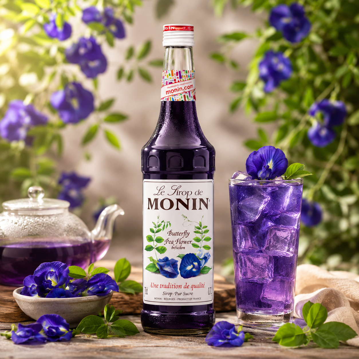 Monin Butterfly Pee Flower Syrup - 700ml