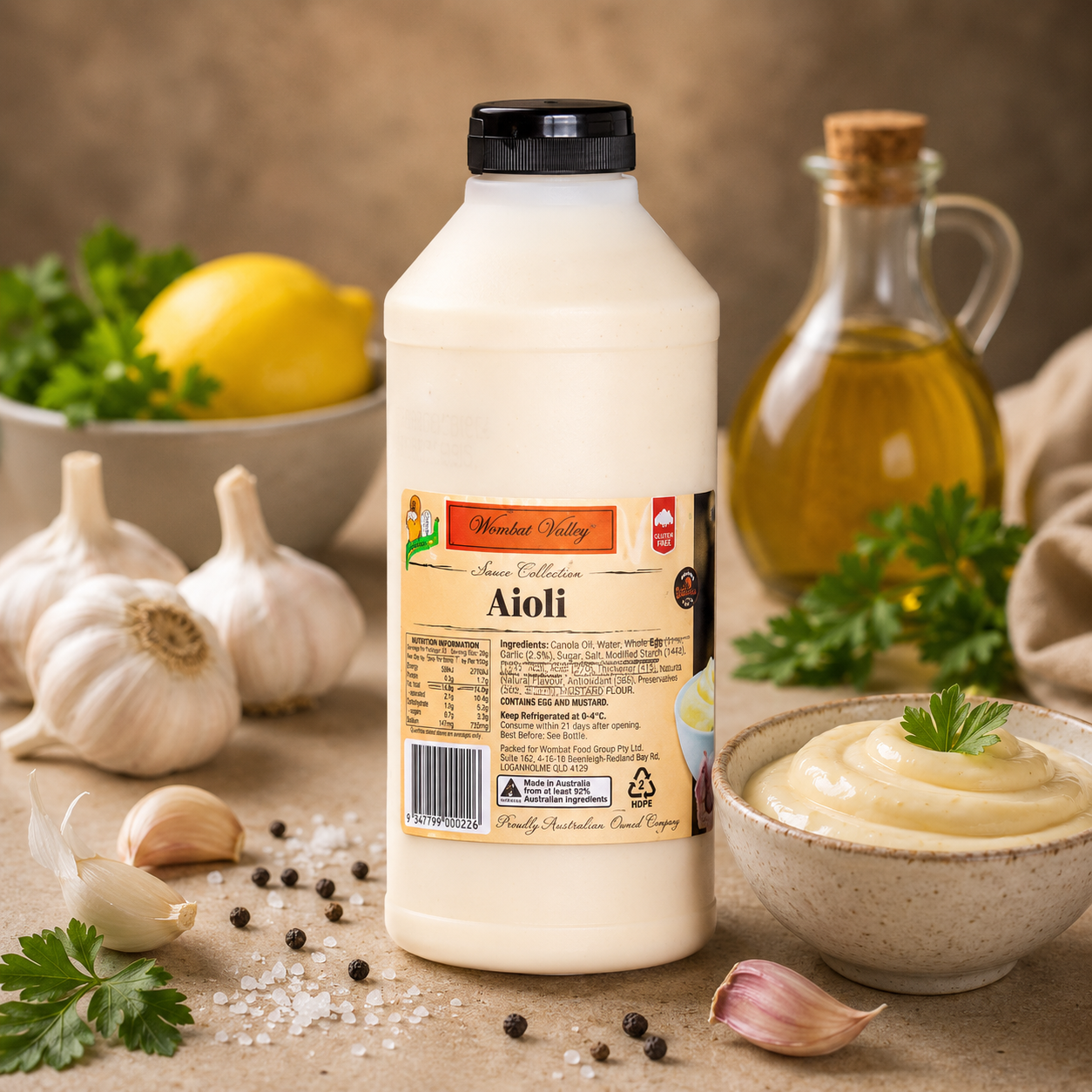 Wombat Valley Aioli Sauce - 1kg