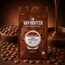 Van Houten Couverture 34% Milk Chocolate Melts - 1kg