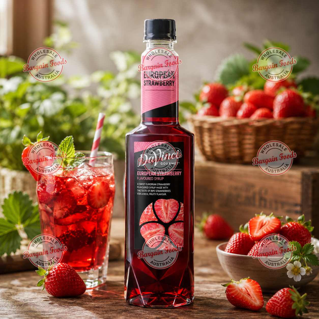 Davinci European Strawberry Syrup - 750mL