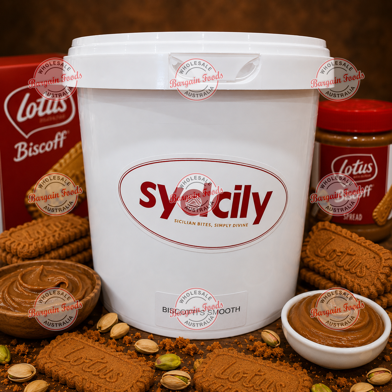 Sydcily Biscotti Smooth Spread (Like Biscoff Smooth) - 5kg