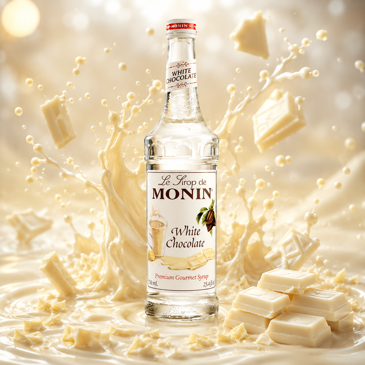 Monin White Chocolate Syrup - 700ml