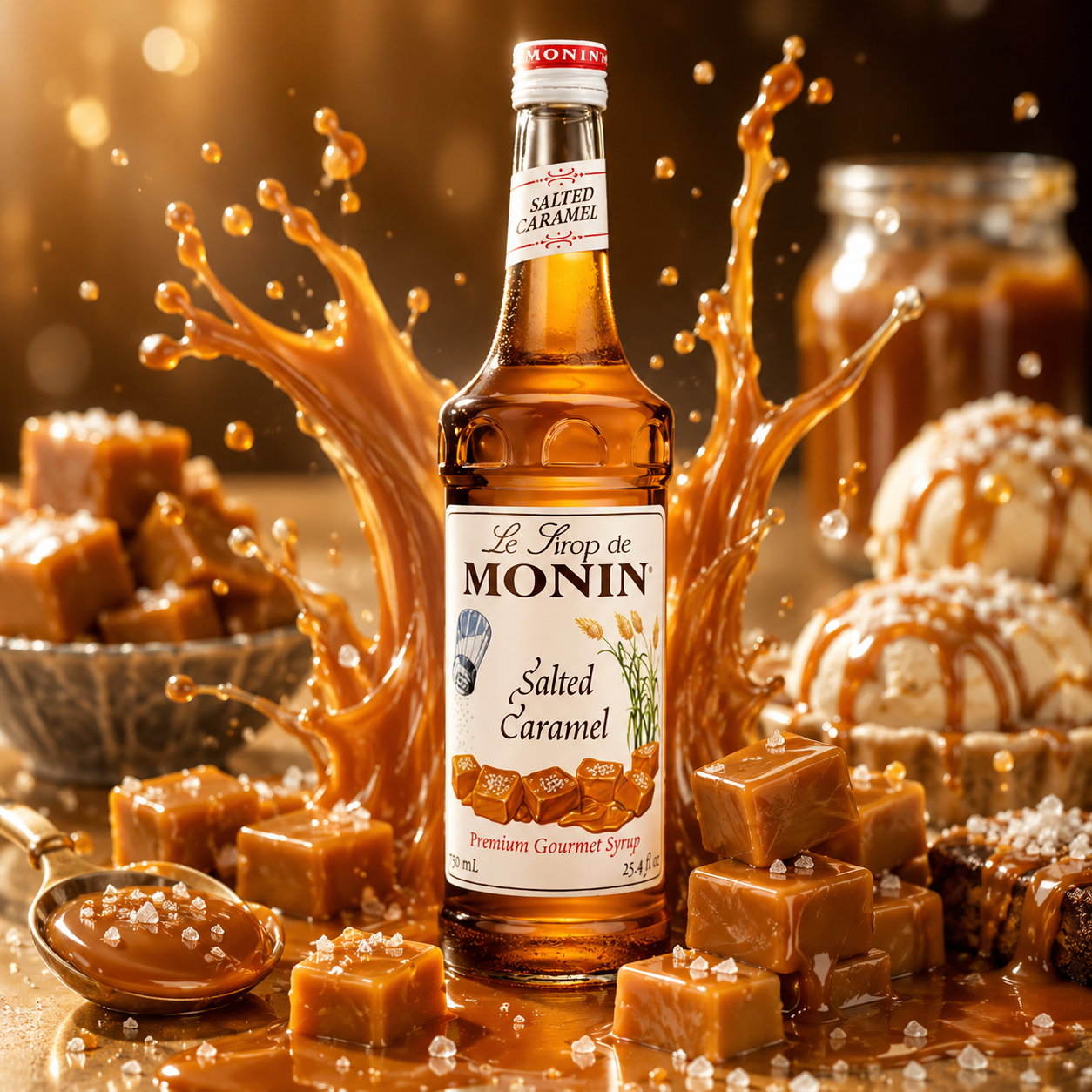 Monin Salted Caramel Syrup - 700ml