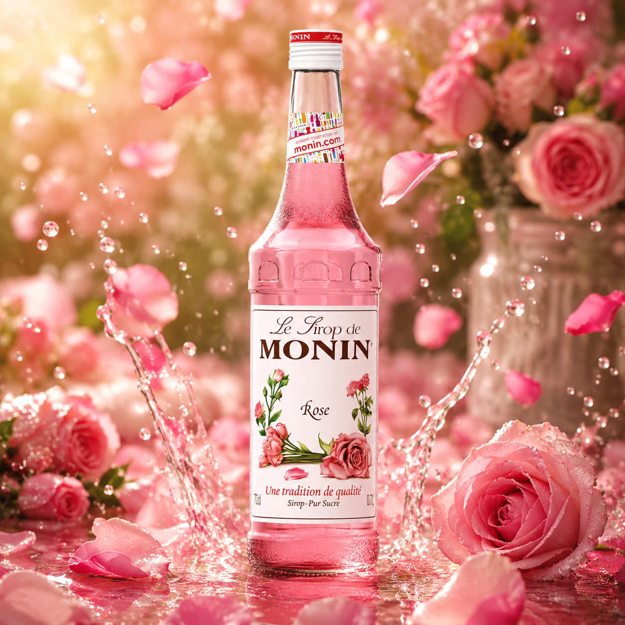Monin Rose Syrup - 700ml
