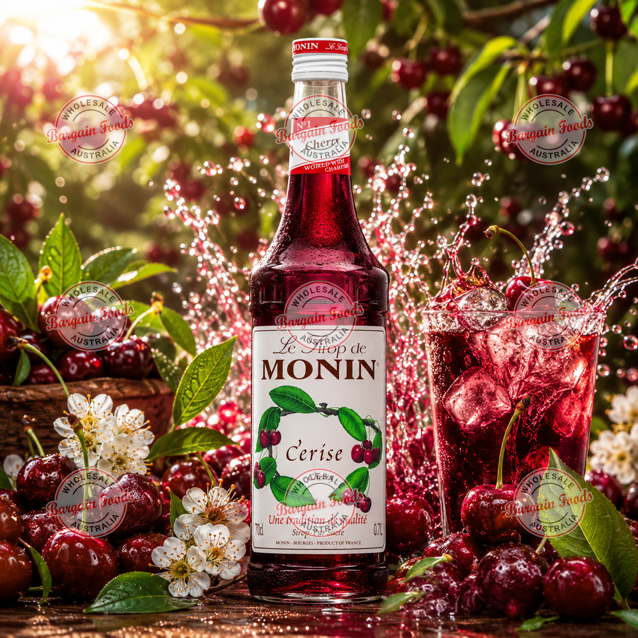 Monin Cherry Syrup - 700ml