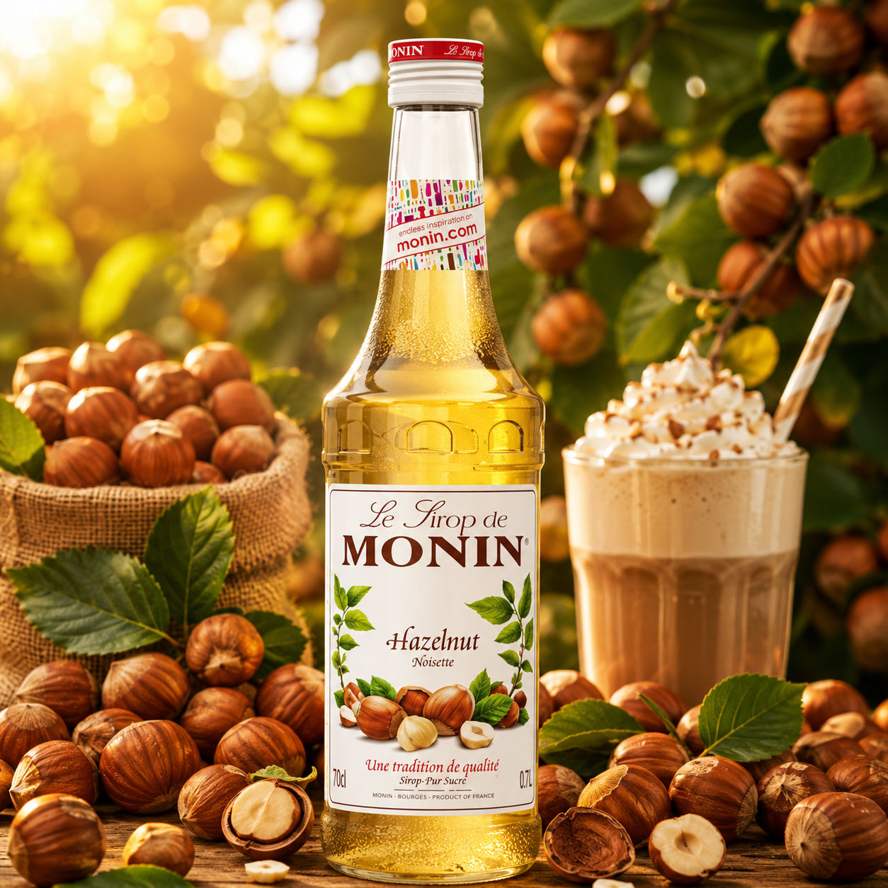 Monin Hazelnut Syrup - 700ml