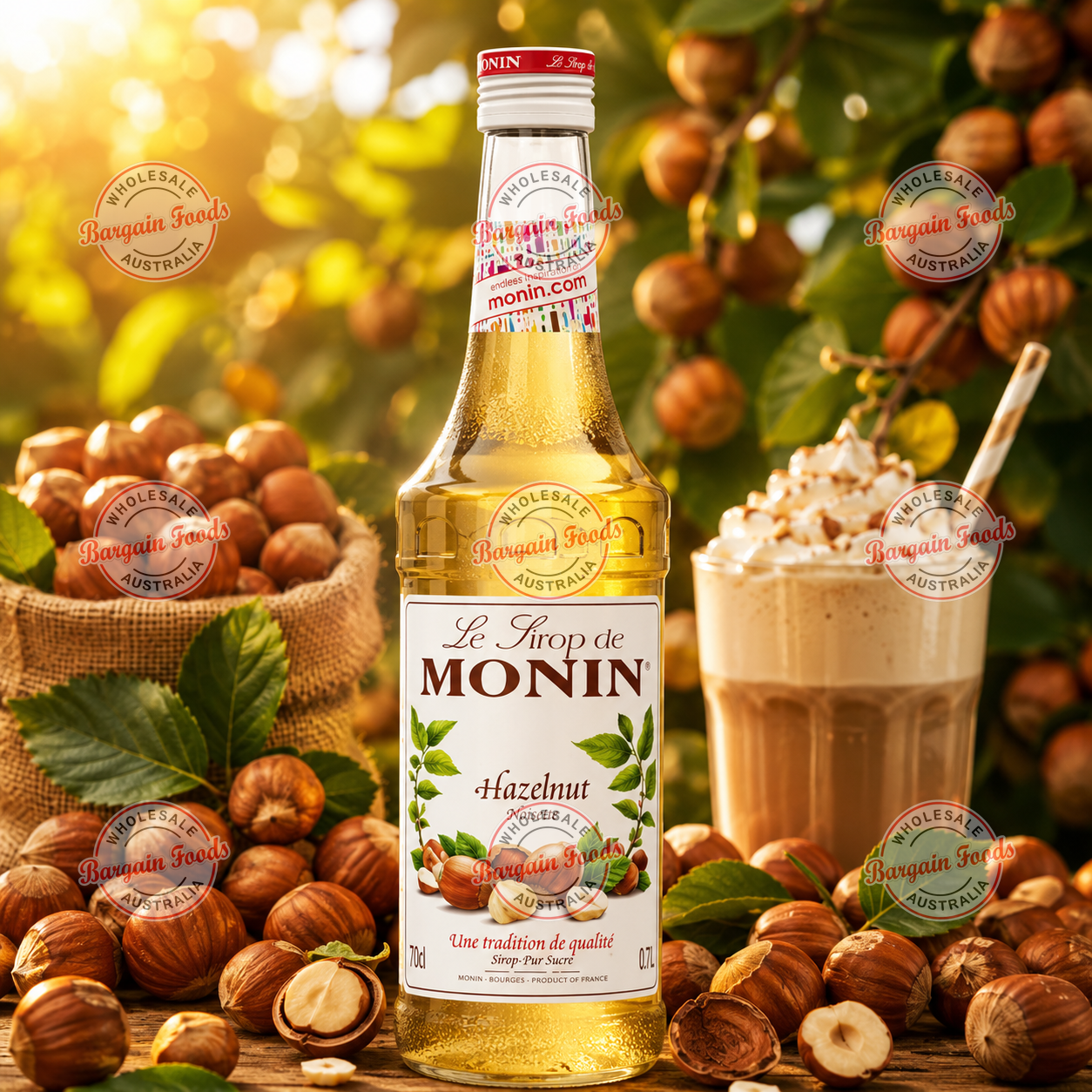 Monin Hazelnut Syrup - 700ml