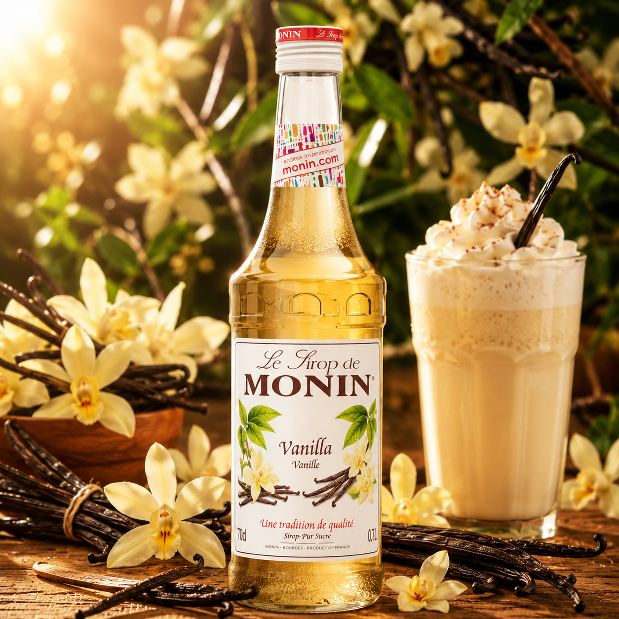 Monin Vanilla Syrup - 700ml