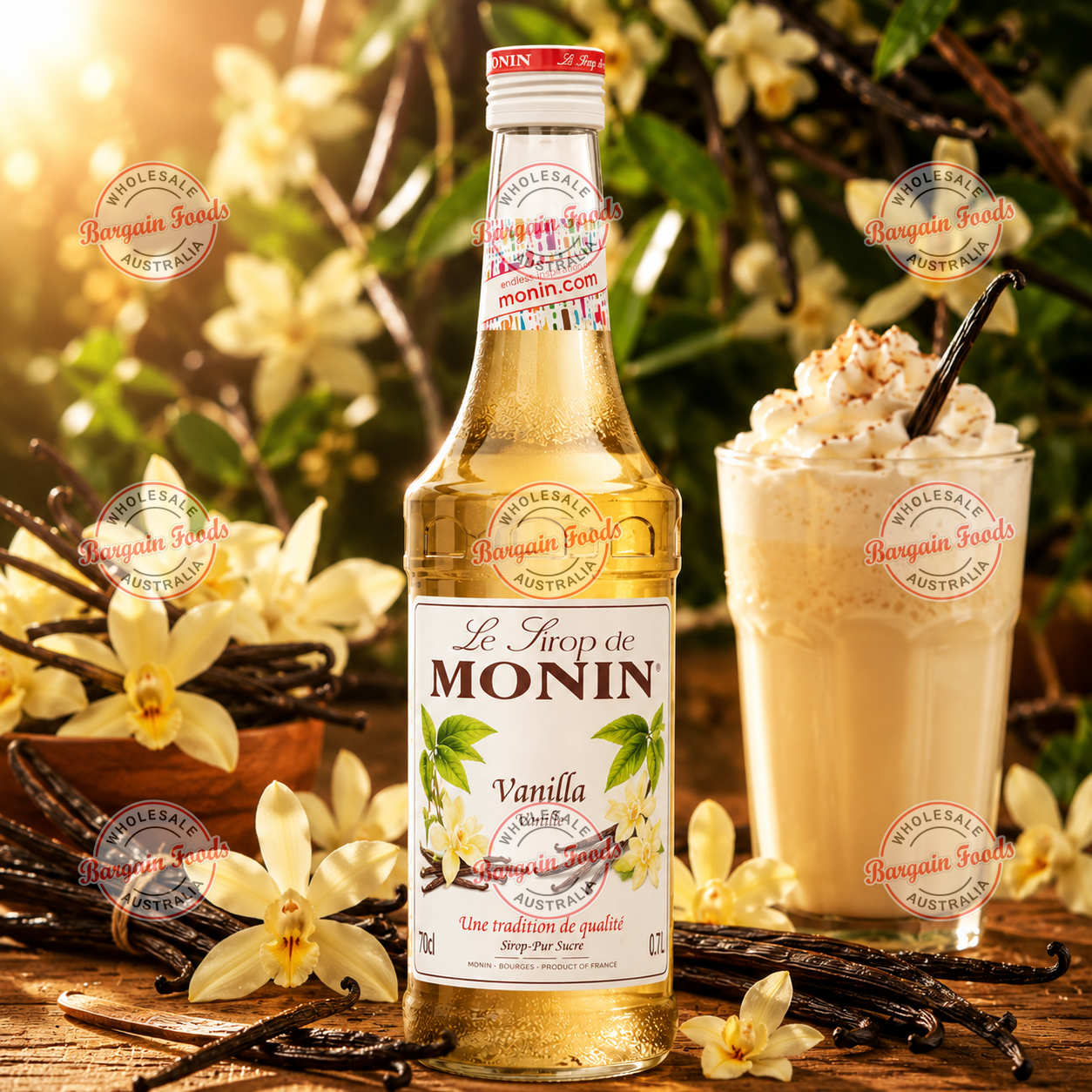Monin Vanilla Syrup - 700ml