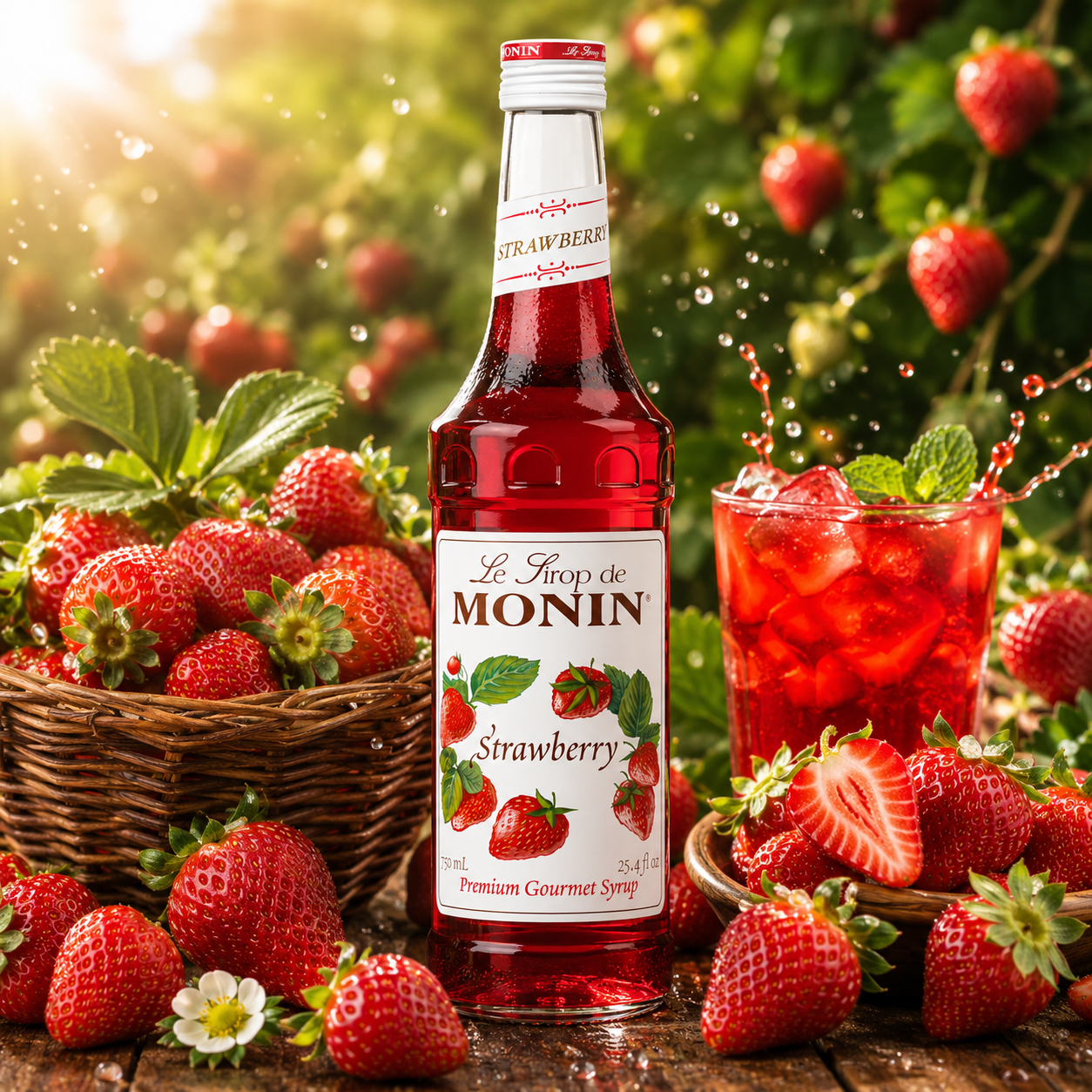 Monin Strawberry Syrup - 700ml