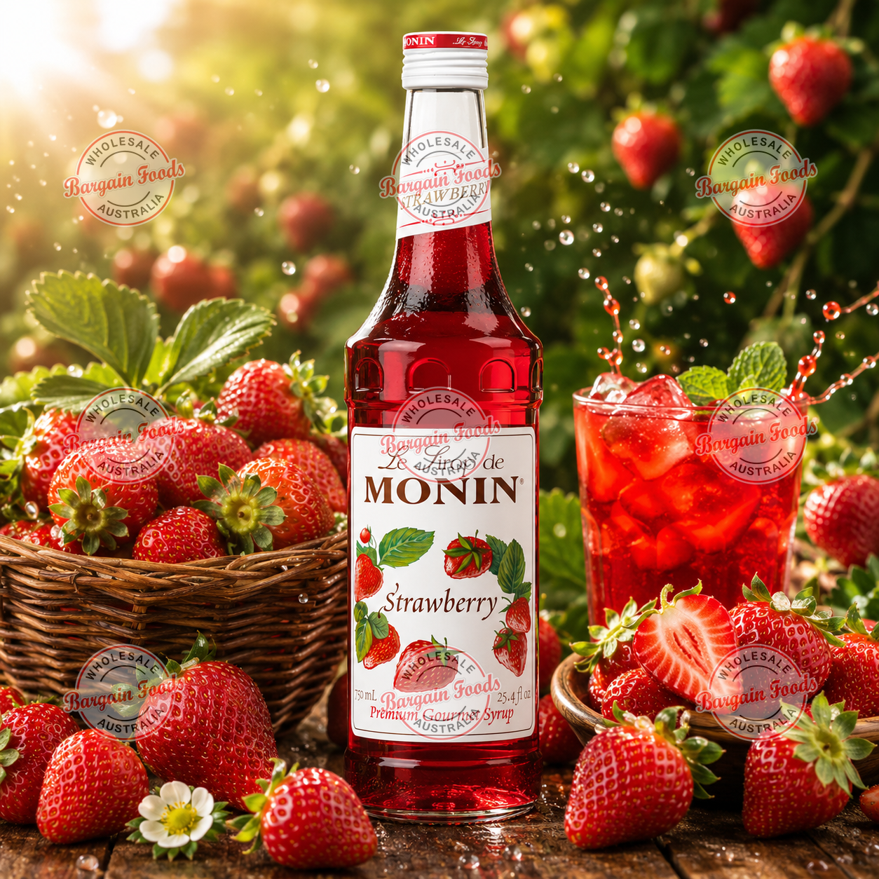 Monin Strawberry Syrup - 700ml