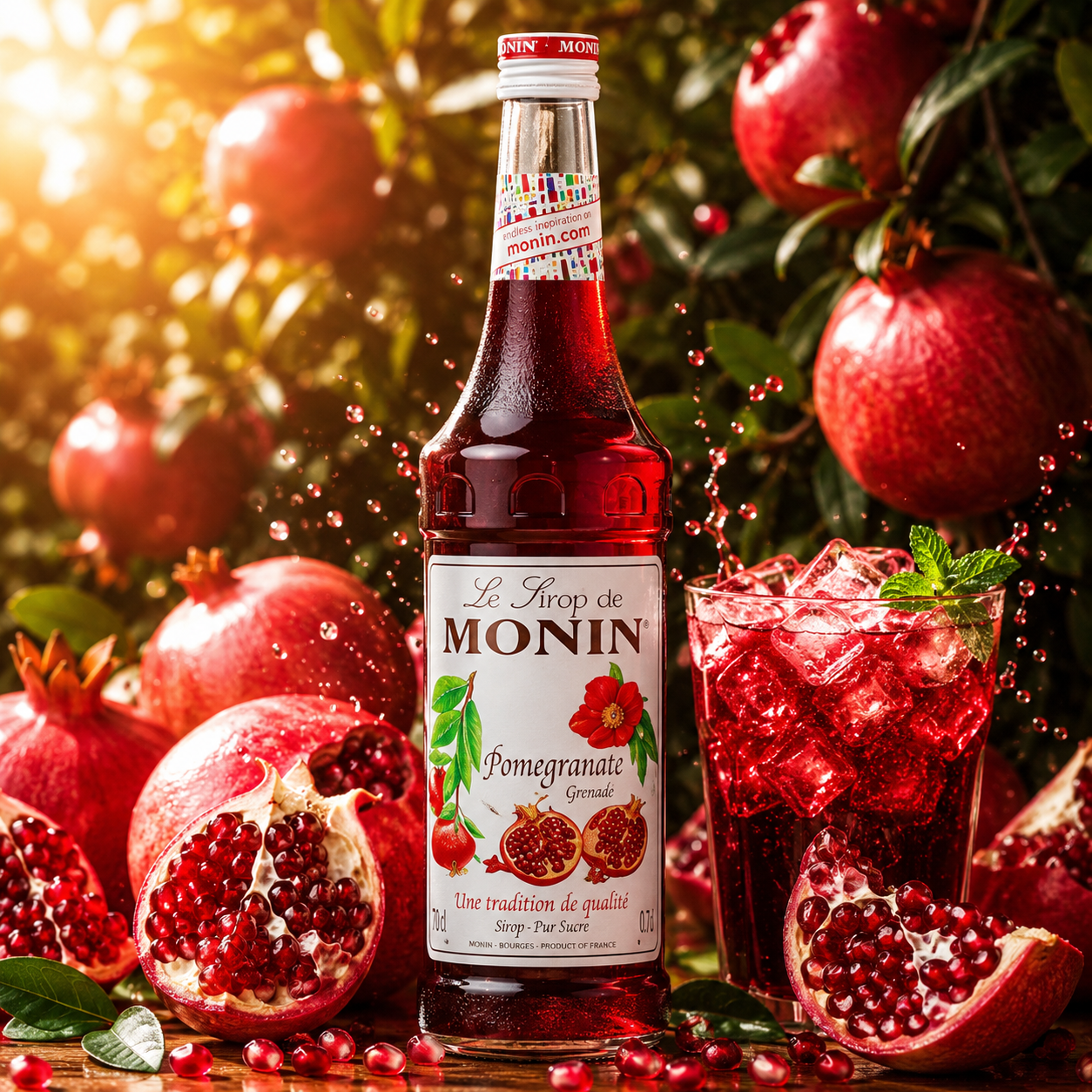 Monin Pomegranate Syrup - 700ml