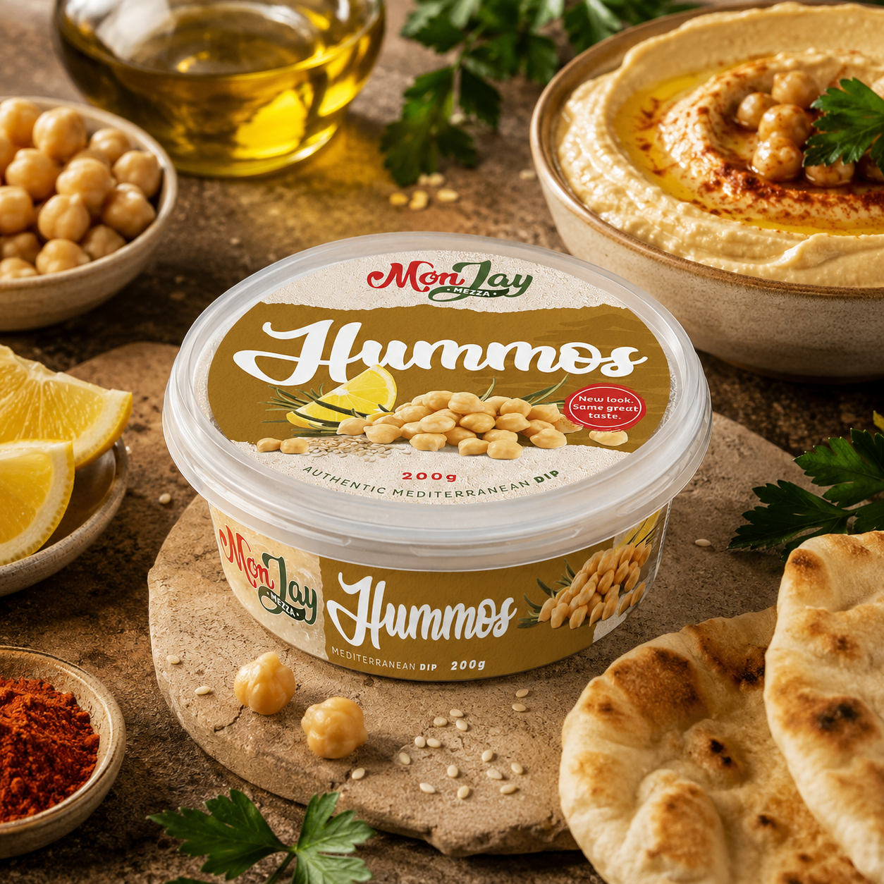 Monjay Mezza Hummus Dip - 200g