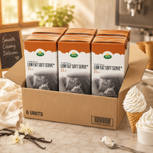 Arla Pro Low Fat Vanilla Flavoured Soft Serve Mix - 2L x 6 (BULK)