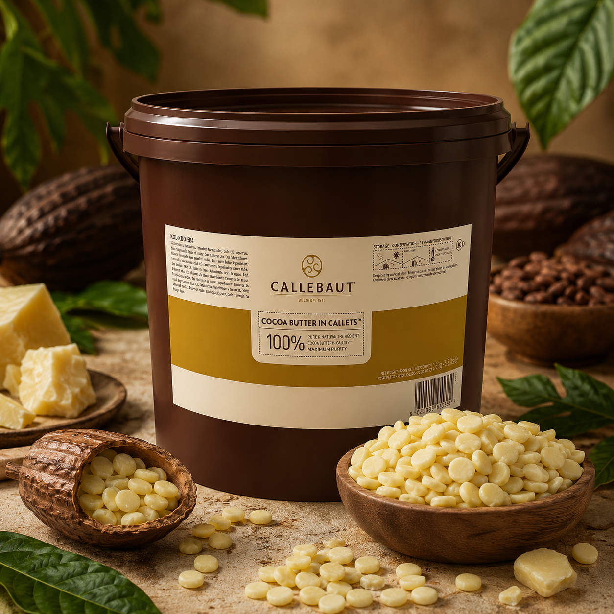 Callebaut 100% Cocoa Butter - 3kg