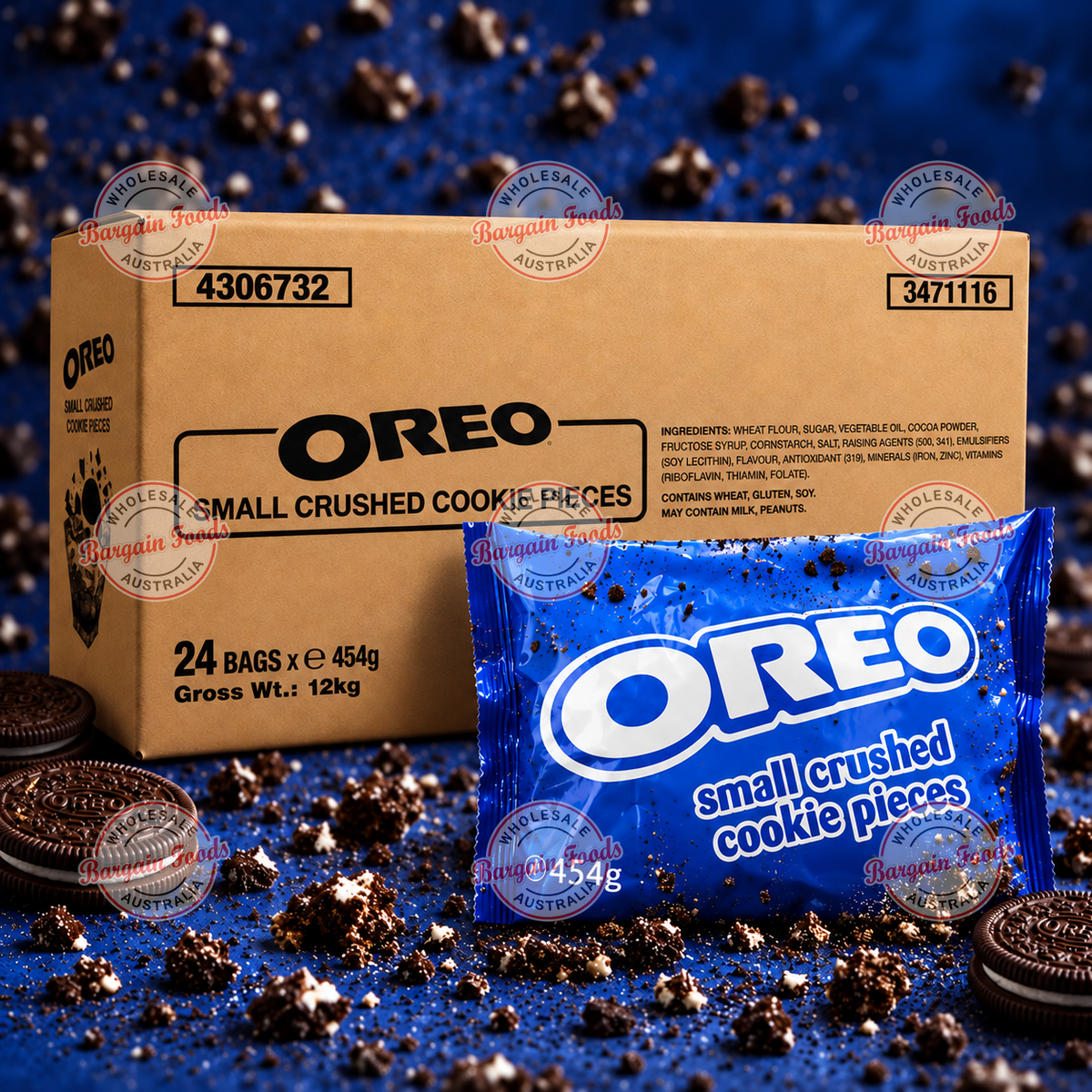 Oreo Biscuit Crumbs Box - 454g x 24 (BULK)