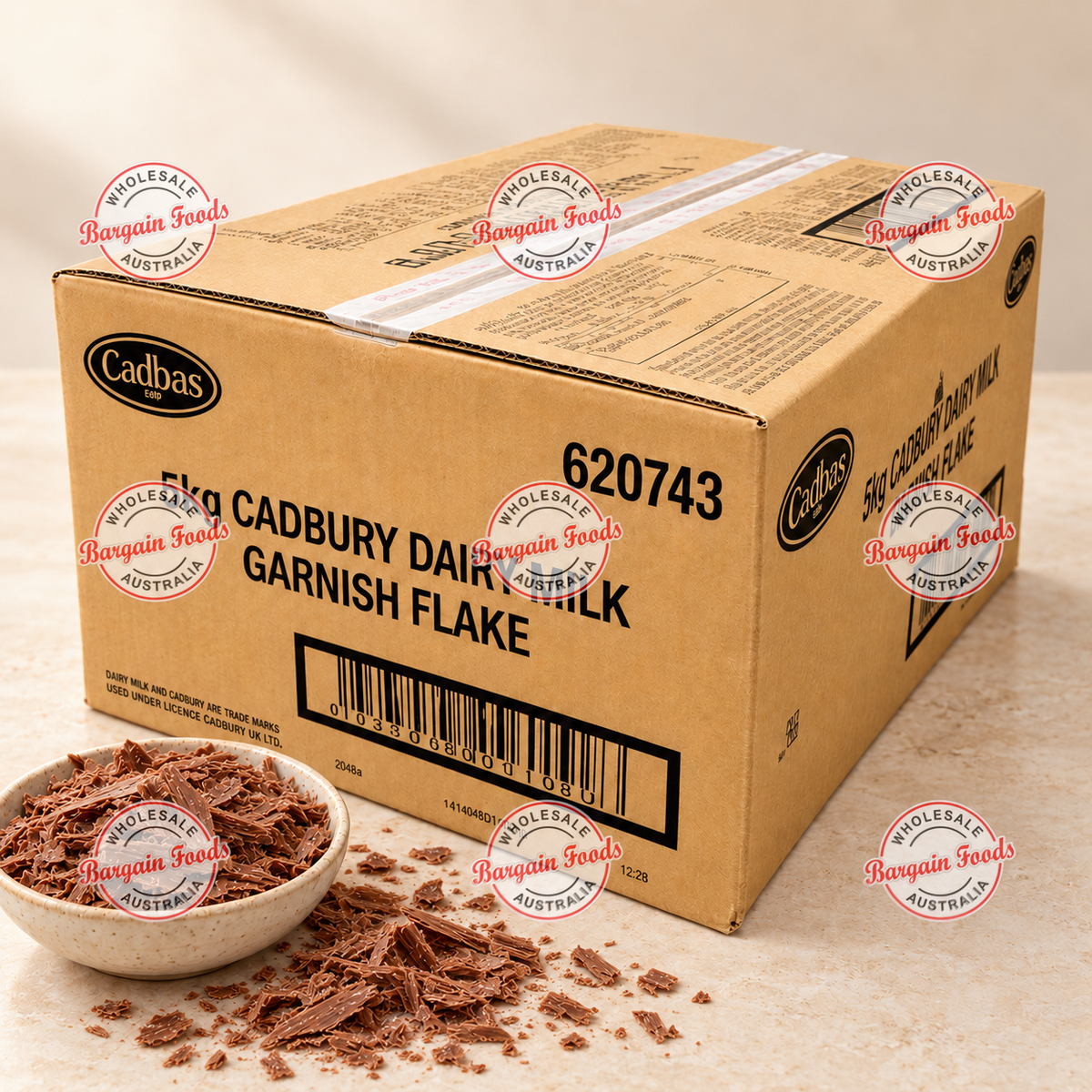 Cadbury Dairy Milk Garnish Flakes - 5kg