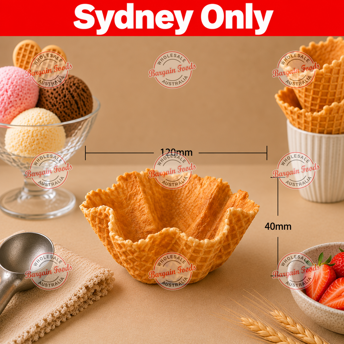 Altimate Waffle Baskets - 48pcs (BULK)